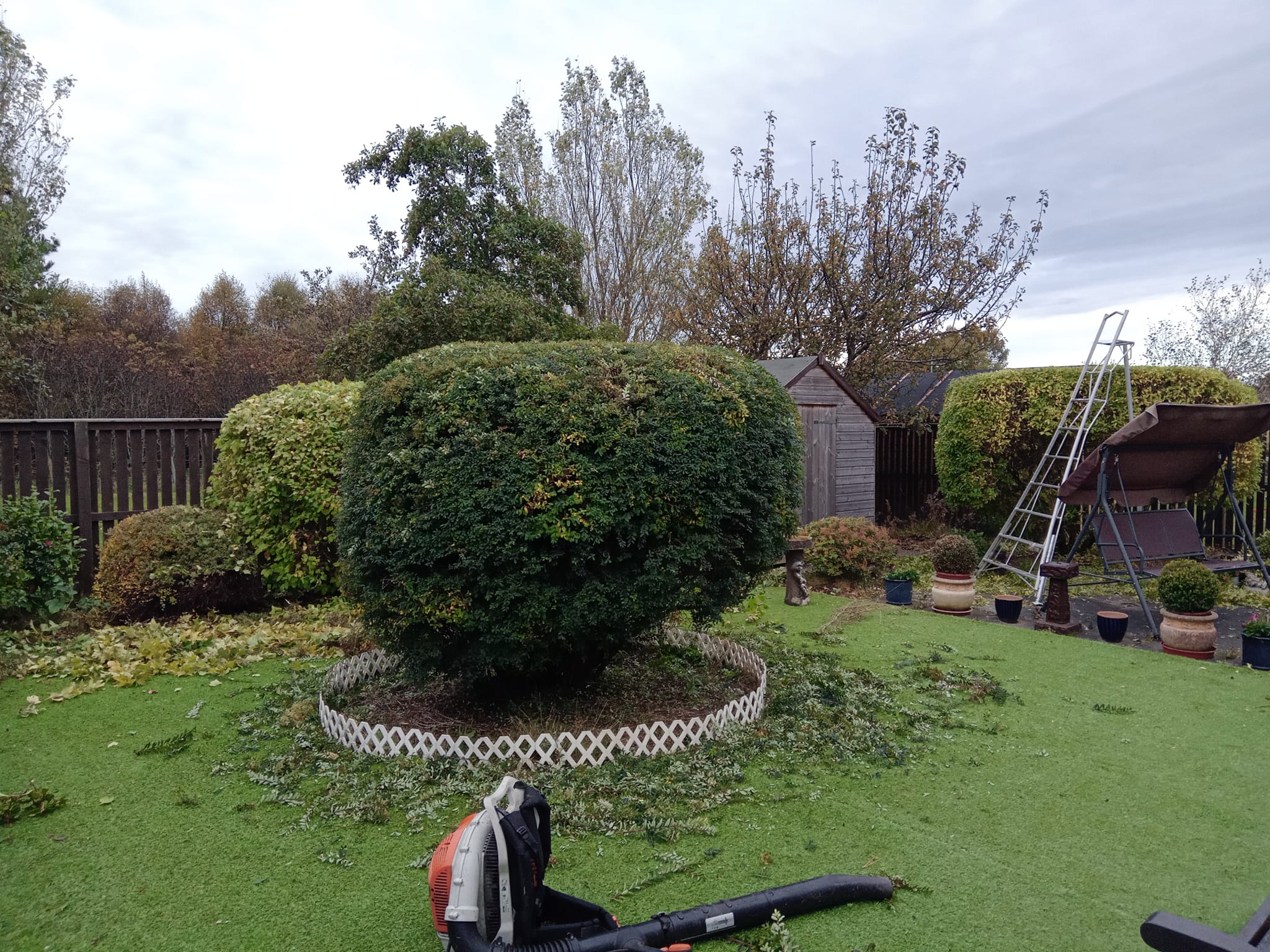 Additional hedge cutting and garden maintenance work